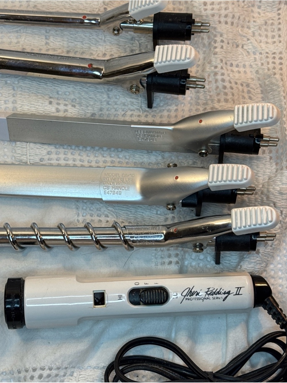 White Professional Series Interchangeable Hair Styling Set